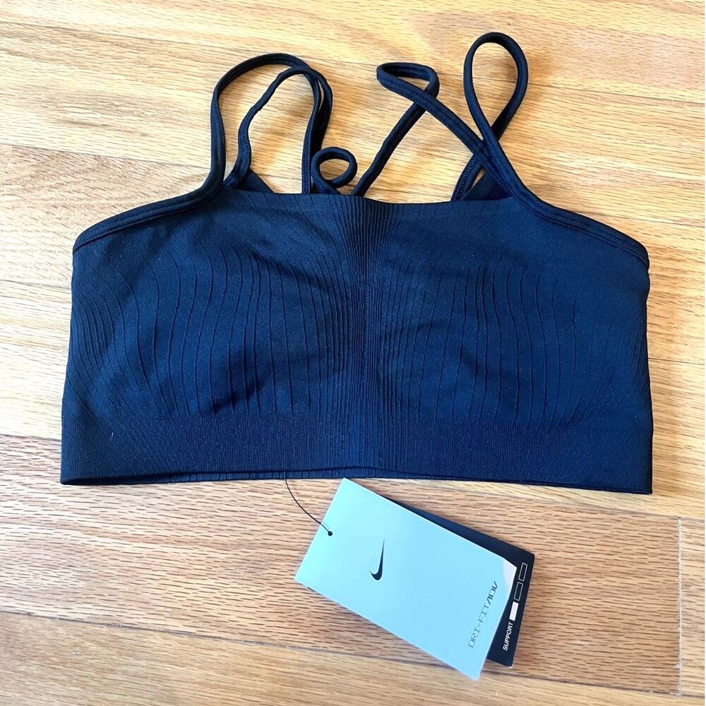 NWT Nike Dri-Fit ADV Light Support Ribbed Sports Bra - Gray, Small